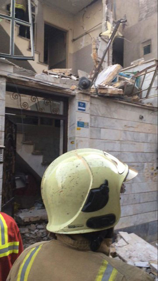 انفجار شدید آپارتمان مسکونی در جنوب تهران