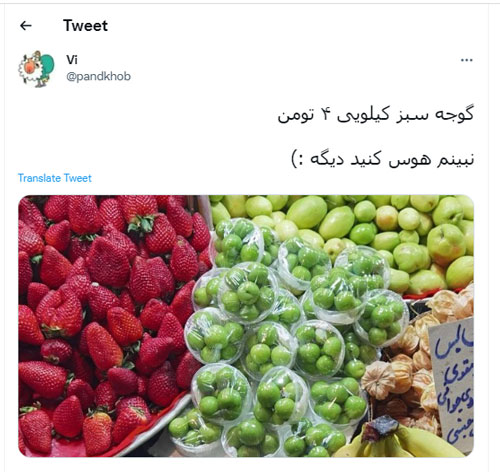 واکنش کاربران به قیمت فوق نجومیِ گوجه سبز 