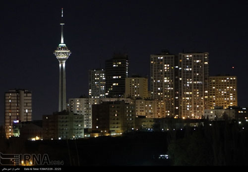 عکس: خاموشی تهران به وقت ساعت زمین
