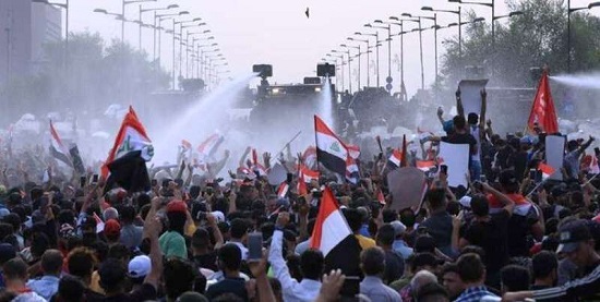 ۱۰۰نفر در اعتراض‌های بغداد مصدوم شدند