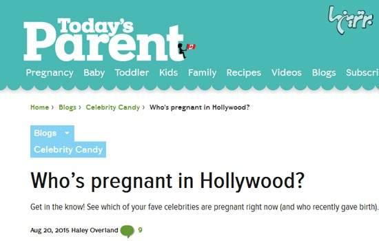 کدام یک از هالیوودی ها باردارند؟