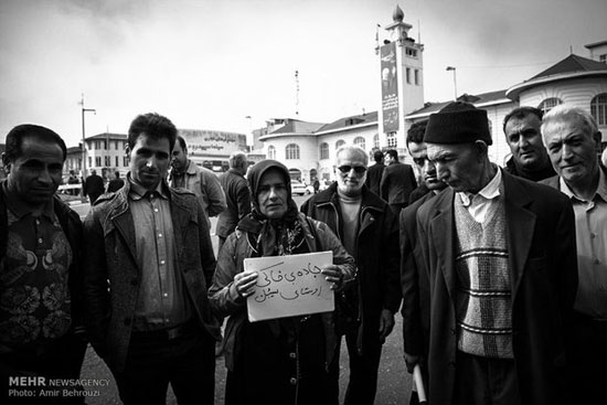 عکس: درخواست گیلانی ها از حسن روحانی