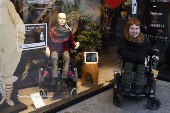 ساخت مانکن برای افراد معلول +عکس