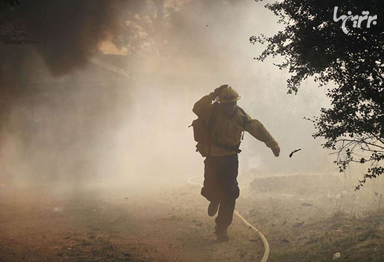 تصاویر دیدنی از آتش سوزی مهیب کالیفرنیا
