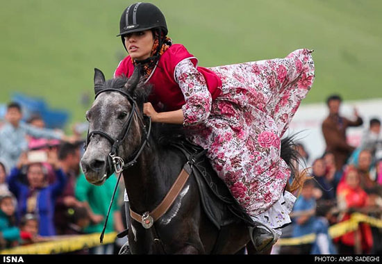 حضور زنان در جشنواره اسب دوانی ارسباران
