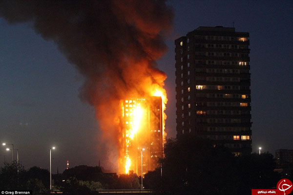آتش سوزی «برج گرانفل» مهار شد؛ 12 کشته