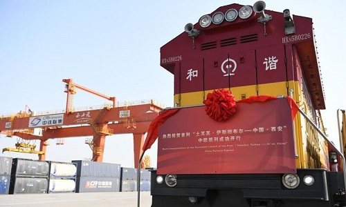 اولین قطار باری ترکیه به چین رسید