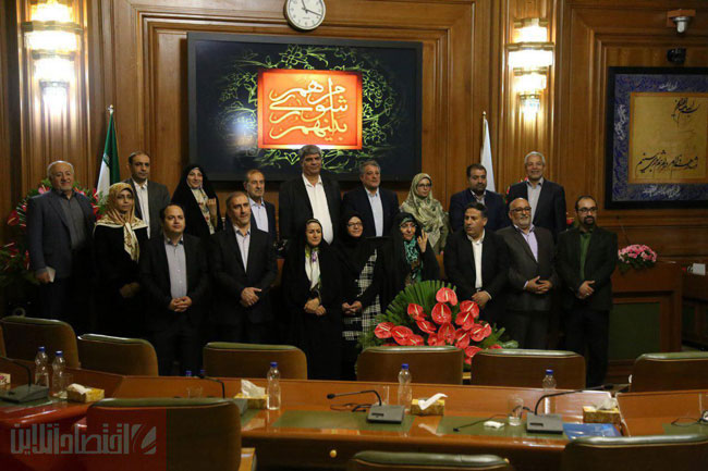 عكس يادگاری اعضای شورای پنجم شهر تهران