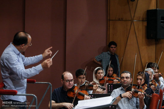 عکس: تمرین ارکستر سمفونیک تهران