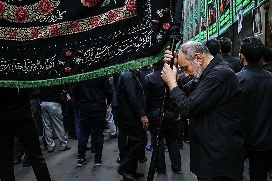 عزاداری تاسوعایِ حسینی در بازار تهران
