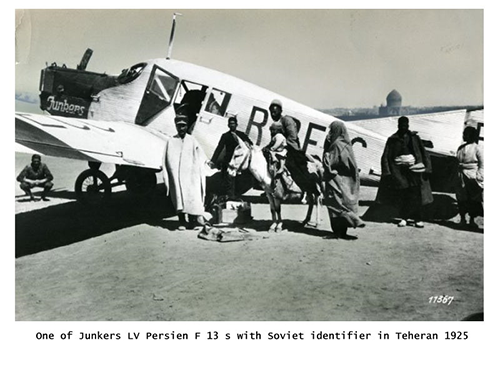 تصاویری از نخستین پرواز‌های مسافری در ایران