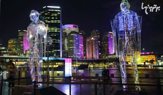 فستیوال دیدنی نورهای رنگی در سیدنی