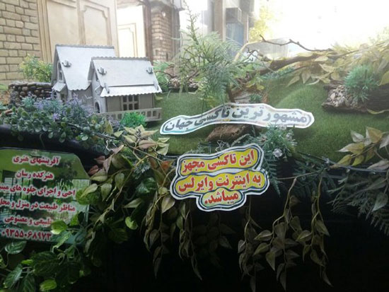 سبزترین تاکسی ایرانی +عکس