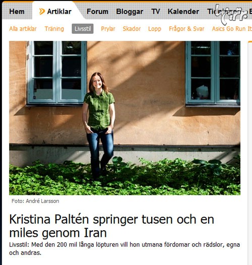 ایرانگردی از نگاه یک دونده زن سوئدی