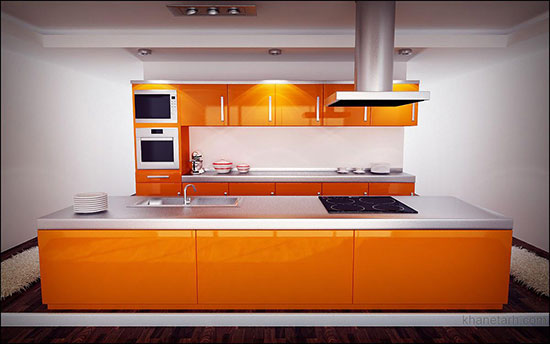 10 دکوراسیون داخلی برای آشپزخانه‌ی رنگارنگ