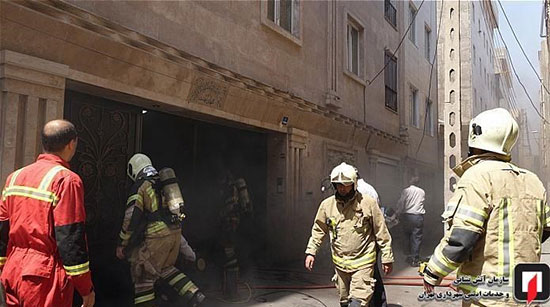 نجات ۶ نفر در آتش‌سوزی ساختمان در فلاح
