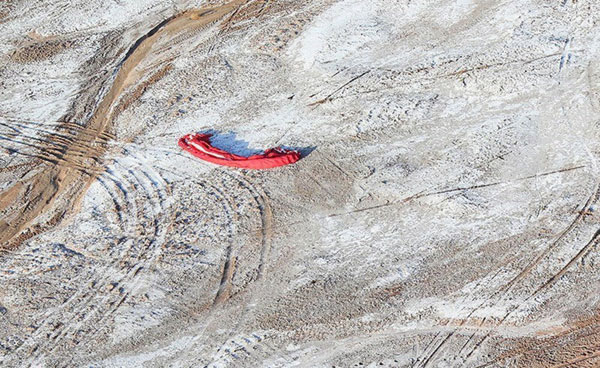 عملیات نجات سرنشین پاراگلایدر سقوط کرده