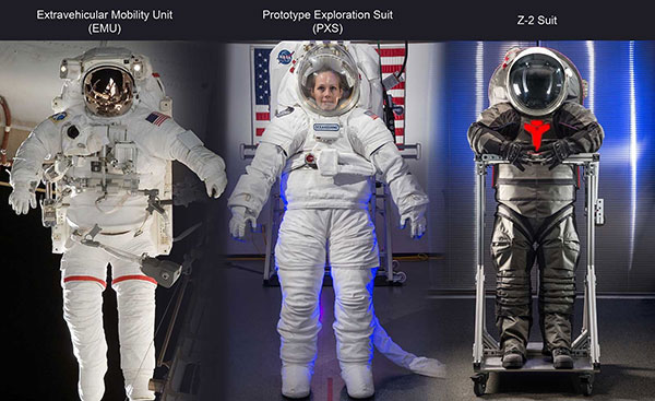 لباس فضانوردی جدید، مجهز به توالت اورژانسی