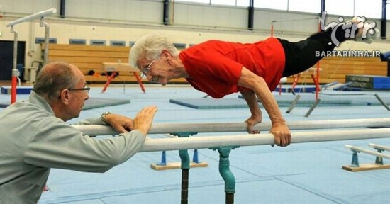 عکس: پیرزن 86 ساله، ورزشکار حرفه ای!