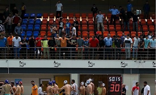 دیدار پایانی سوپر لیگ واترپلو ناتمام ماند