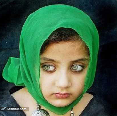 چشم های زیبای دخترک افغان +عکس