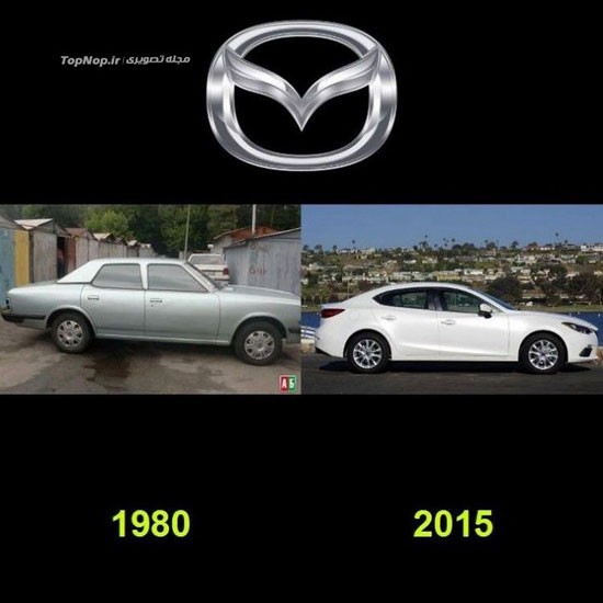 تغییر ظاهر خودرو ها از 35 سال قبل تا امروز