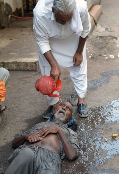 گرمای مرگبار در پاکستان +عکس