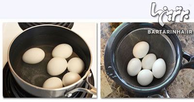 تخم‌مرغ های رنگی مرمری درست کنید