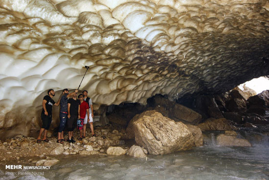 غار یخی «چما» پس از ریزش
