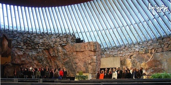 طراحی جالب کلیسای هلسینکی در فنلاند
