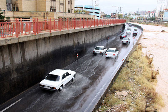 عکس: رودخانه شیراز جاری شد