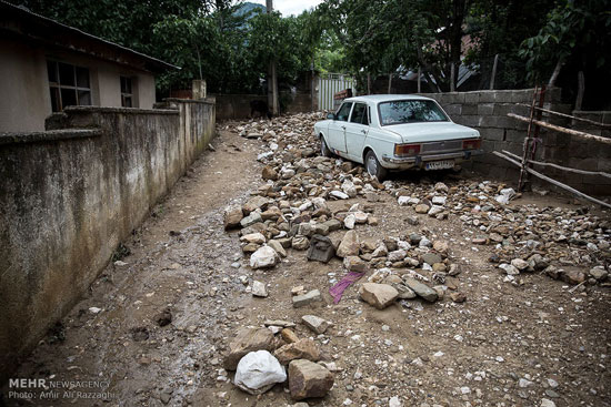 تصاویری از خسارت سیلاب در مازندران