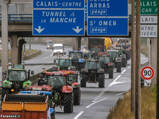 اعتصاب کشاورزان در فرانسه