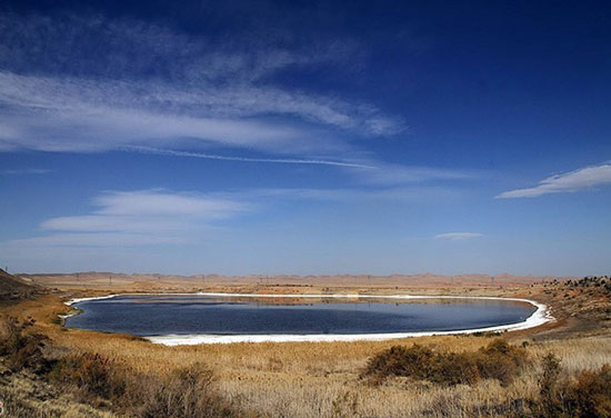 عکس: نابودی تنها دریاچه طبیعی خراسان
