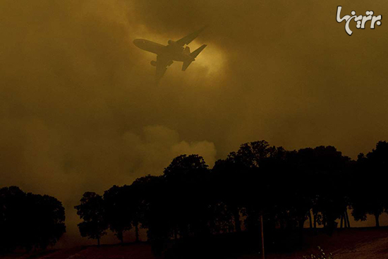 تصاویر دیدنی از آتش سوزی مهیب کالیفرنیا