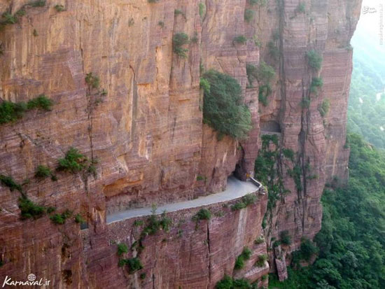 عکس: جاده ای خطرناک و زیبا در چین