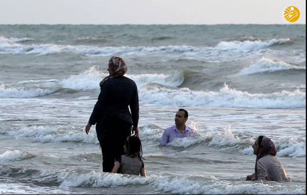 تصاویری از لذت ایرانیان در ساحل دریای خزر