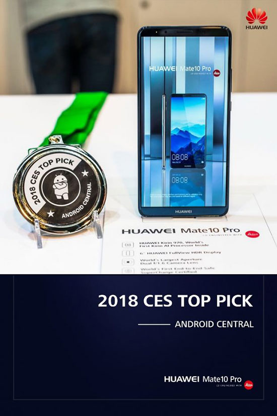 میت 10 پرو جزو بهترین محصولات CES 2018