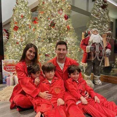 کریسمس مسی و رونالدو در کنار خانواده
