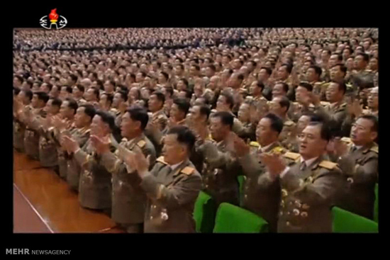 جشن آزمایش هسته ای در کره شمالی