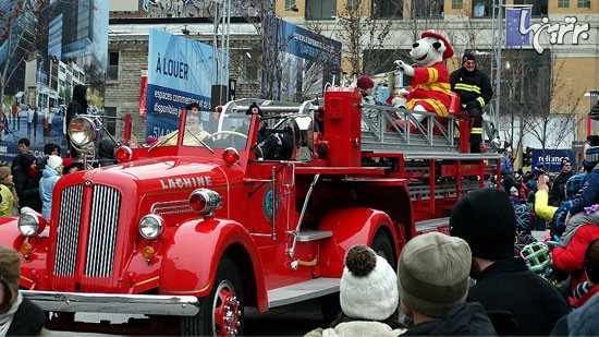عکس: رژه بابانوئل‌ها در مونترال