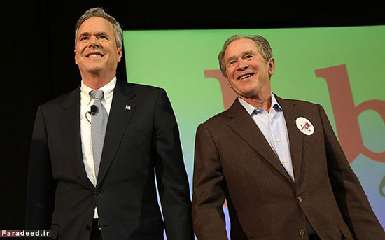 ورود بوش به مبارزات انتخاباتی +عکس