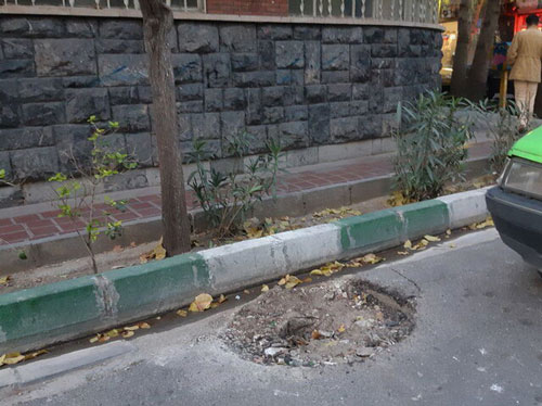 حذف نشان شیر و خورشید از تیرِ برق‌هایِ تهران