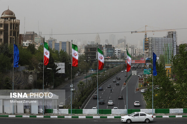 وزش باد شدید در تهران