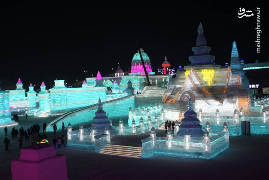 جشنواره سازه‌های برفی و یخی در هاربین چین