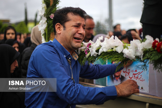 مراسم خاکسپاری شهید حادثه تروریستی کرکوک