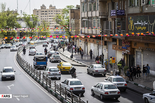 تعطیلی اصناف غیرضروری میدان تجریش تهران