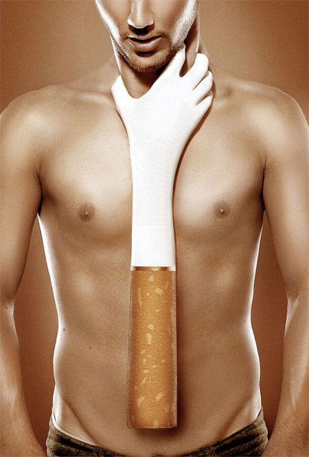 تاثیرگذار ترین تبلیغات ضد سیگار +عکس