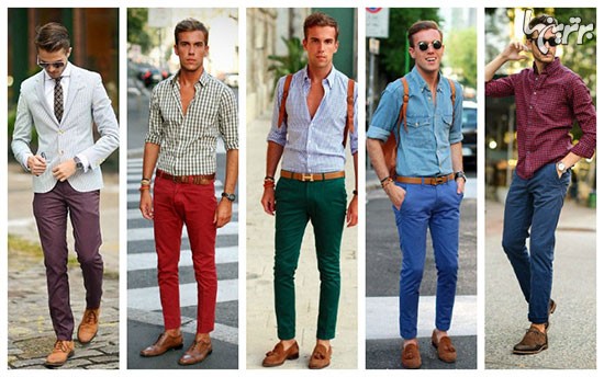 راهنمای پوشیدن شلوار رنگی برای آقایان