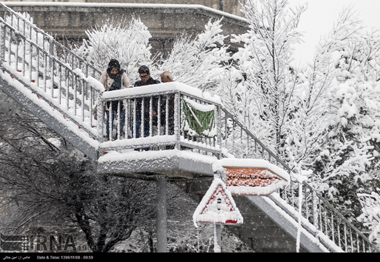 دردسر‌های یک روز برفی در تهران